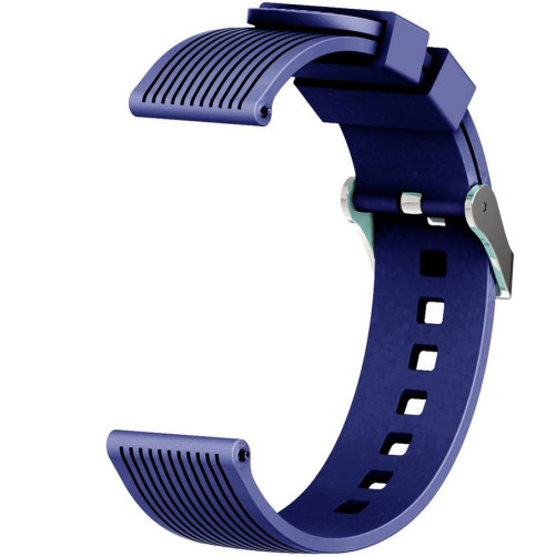 Curea ceas Smartwatch Samsung Galaxy Watch 4, Watch 4 Classic, Gear S2, iUni 20 mm Silicon Sport Dark Blue