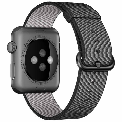 Каишка iUni Woven Strap за Apple Watch 1/2/3/4/5/6/7 38 мм Найлон Electric Сив
