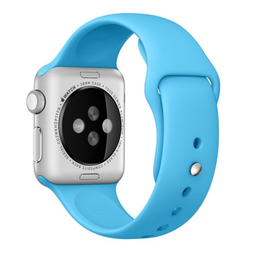 Apple Watch 1/2/3/4/5/6/7 szíj 42 mm szilikon iUni Kék