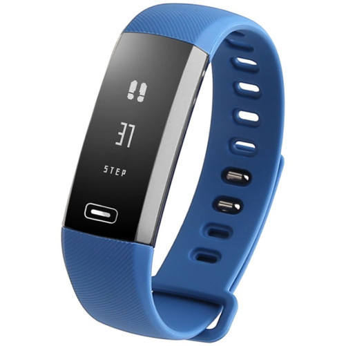 iUni N2s Fitness karkötő, Bluetooth, LCD, 0,86 hüvelyk, Értesítések, Lépésszámláló, Sedentarizmus monitor, Oxigénvér, Blue