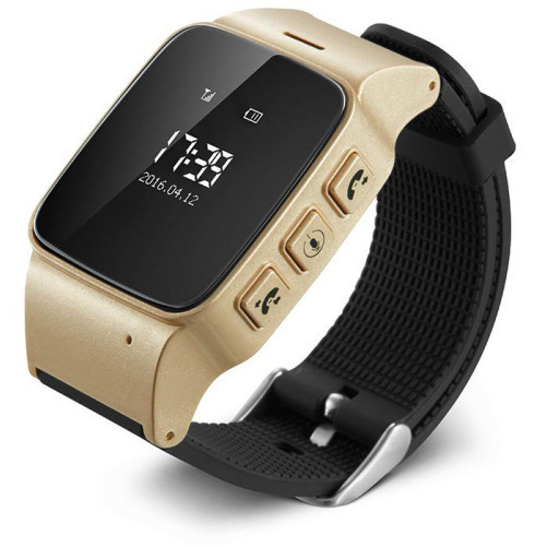 Smartwatch за деца и възрастни iUni U100, GPS, вграден телефон, Крачкомер, Известия, Wi-fi, Champagne Gold