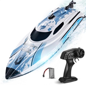 Barca cu telecomanda iUni HJ820, RC High-Speed Boat, Viteza 25 km/h, 2.4GHz, White
