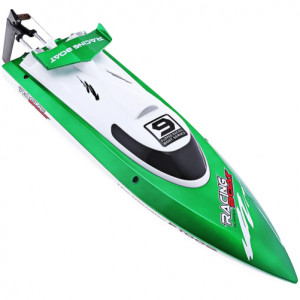 Barca cu telecomanda si 2 acumulatori iUni FT009i Top Speed Racing Flipped Boat, Verde - Img 6