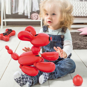 Caine Robot inteligent iUni K32A, Balloon Dog, 50 Comenzi, Control tactil, Telecomanda, Rosu-Negru - Img 2