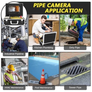 Camera Inspectie video canalizare, 45m, iUni ICT13, Monitor 10 inch, Inregistrare video - Img 10