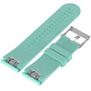 Curea ceas Smartwatch Garmin Fenix 7X / 6X / 5X Plus / 5X / 3 HR / 3, 26 mm Silicon iUni Light Blue - Img 1