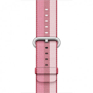 Curea iUni compatibila cu Apple Watch Ultra/SE/8/7/6/5/4/3/2/1, 42mm, Nylon, Woven Strap, Berry - Img 4