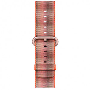 Curea iUni compatibila cu Apple Watch Ultra/SE/8/7/6/5/4/3/2/1, 44mm, Nylon, Woven Strap, Red Velvet - Img 3