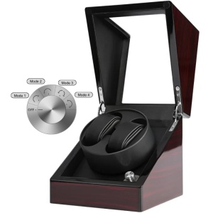 Cutie intors ceasuri iUni, 4 programe, Watch Winder 2, Mahon-Black - Img 4