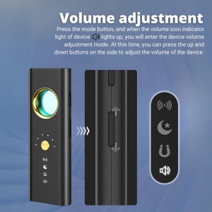 Detector de camere, localizatoare GPS si microfoane spion iUni R35, Frecventa 1-6500 MHz - Img 7