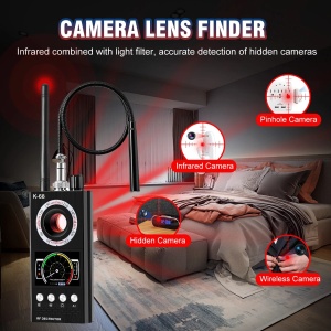 Detector de camere si microfoane spion profesional iUni K68 - Img 4