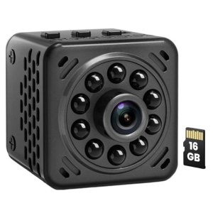 Mini Camera Spion iUni IP34, Wi-Fi, 16GB, Full HD, Audio-Video, Night Vision