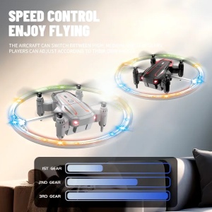 Mini Drona iUni BK2, Quadcopter, Lumini Led Multicolore, Acrobatii 360°, Telecomanda 2.4GHz - Img 6