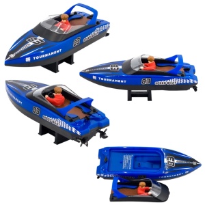 Barca cu telecomanda iUni HJ821, RC High-Speed Boat, Viteza 15 km/h, 2.4GHz, Blue - Img 14