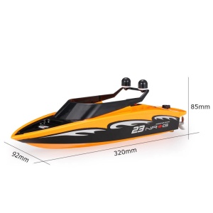 Barca cu telecomanda iUni RC Racing Boat Waterproof 3323, Frecventa 2.4G, Portocaliu - Img 12
