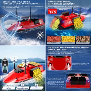 Barca Plantat, Nadit si Momit iUni V803, 18000mAh, 4 cuve, 3kg, 500m, 15km/h - Img 11
