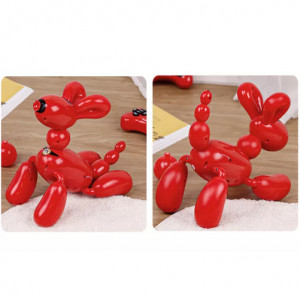 Caine Robot inteligent iUni K32A, Balloon Dog, 50 Comenzi, Control tactil, Telecomanda, Rosu-Negru - Img 8
