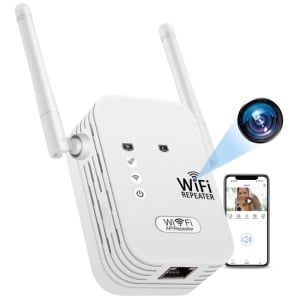 Camera Spion in Amplificator Semnal Wireless iUni RP1, Wi-Fi, Full HD, Senzor de miscare - Img 1