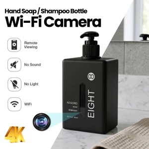 Camera Spion in Dozator Sampon iUni IP8, Wi-Fi, Vizualizare 4K, Slot card microSD - Img 2