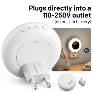 Camera Spion in Lampa de veghe cu Ceas iUni IP71, Wi-Fi, 8GB, Full HD, Night Vision, Vizualizare Live pe telefon - Img 3