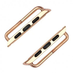 Catarama iUni compatibila cu Apple Watch Ultra/SE/8/7/6/5/4/3/2/1, 38mm, Otel Inoxidabil, Rose Gold