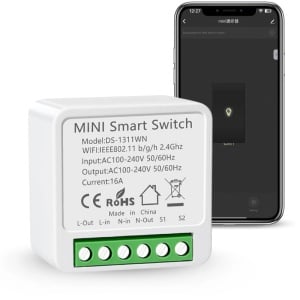 Comutator, Releu inteligent WiFi iUni DS2, WiFi, 16A, Smart Life / Tuya APP, Programabil, Control vocal - Img 2