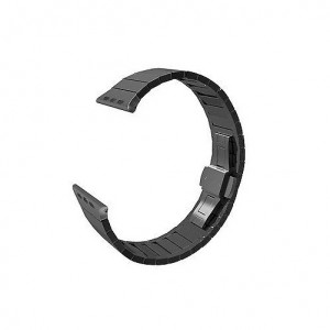 Curea iUni compatibila cu Apple Watch Ultra/SE/8/7/6/5/4/3/2/1, 38mm, Link Bracelet, Otel Inoxidabil, Black - Img 2