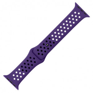 Curea iUni compatibila cu Apple Watch Ultra/SE/8/7/6/5/4/3/2/1, 38mm, Silicon Sport, Purple - Img 2