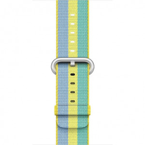Curea iUni compatibila cu Apple Watch Ultra/SE/8/7/6/5/4/3/2/1, 40mm, Nylon, Woven Strap, Pollen - Img 2