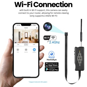 Mini Camera Modul iUni IP20, Wi-Fi, Slot Card MicroSD, Vizualizare Live pe telefon - Img 3