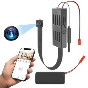 Mini Camera Modul iUni IP55, Baterie 2000mAh, Wi-Fi, Slot Card MicroSD, Vizualizare Live pe telefon