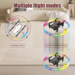 Mini Drona iUni BK2, Quadcopter, Lumini Led Multicolore, Acrobatii 360°, Telecomanda 2.4GHz - Img 7