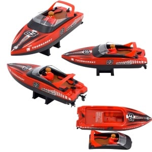 Barca cu telecomanda iUni HJ821, RC High-Speed Boat, Viteza 15 km/h, 2.4GHz, Red - Img 14