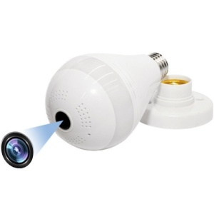 Bec cu camera Spion iUni A10-L, 32GB, Wi-Fi, Senzor de Miscare, Vedere nocturna, Unghi 360°