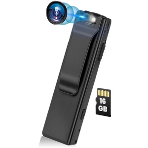 Body camera corporala iUni M8, 16GB, Reportofon, Detectie Miscare, Lentila rotativa 90° - Img 1