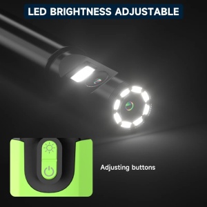 Camera Inspectie Auto iUni ROT50, 2 Camere, Camera Frontala + Camera Rotativa Laterala la 180°, Ecran LCD 5", 1080P, Cablu Semirigid, 1M Lungime, 8+1 LED-uri ajustabile, Rezistenta la Apa IP67, 5000mAh - Img 5