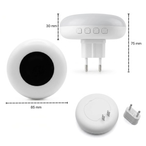 Camera Spion in Lampa de veghe cu Ceas iUni IP71, Wi-Fi, Full HD, Night Vision, Vizualizare Live pe telefon, Slot - Img 10
