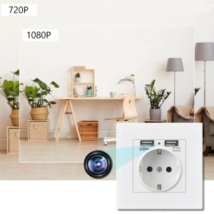 Camera Spion in Priza de perete iUni PR1, 64GB, Wi-Fi, Full HD, Vizualizare Live pe telefon - Img 6