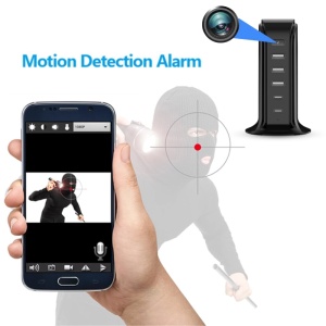 Camera Spion in Statie de Incarcare iUni IP91, Wi-Fi, Full HD, Senzor de miscare, 20W, 2 porturi Type-C, 3 porturi USB-A - Img 6