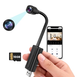 Camera Spion iUni W11, Wi-Fi, 16GB, Vizualizare 4K, Senzor de miscare