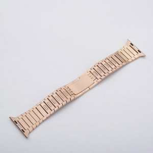 Curea iUni compatibila cu Apple Watch Ultra/SE/8/7/6/5/4/3/2/1, 38mm, Steel Belt, Rose Gold - Img 4