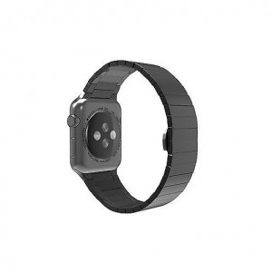 Curea iUni compatibila cu Apple Watch Ultra/SE/8/7/6/5/4/3/2/1, 38mm, Link Bracelet, Otel Inoxidabil, Black - Img 3