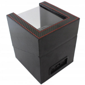 Cutie intors ceasuri automatice iUni, 2 Programe rotatie, Watch Winder 2, Black Carbon - Img 8