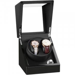 Cutie intors ceasuri iUni, 4 programe, Watch Winder 2, Black - Img 4