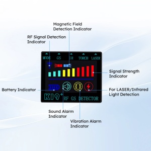 Detector de camere, microfoane spion si localizatoare GPS profesional iUni K19+, Frecventa 100-8000 MHz - Img 11
