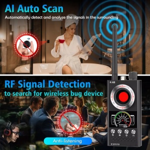 Detector de camere si microfoane spion profesional iUni K68 - Img 6