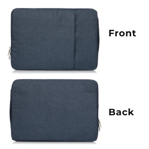 Geanta Laptop 15"-16" iUni, Material Textil Impermeabil, Anti-zgarieturi, Anti-socuri, Buzunar extern, Bleumarin - Img 11