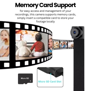 Mini Camera Modul iUni IP20, Wi-Fi, 16GB, Vizualizare Live pe telefon - Img 4