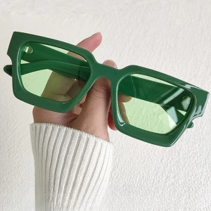 Ochelari de Soare Retro Square iUni iEye, UV400, Green - Img 6