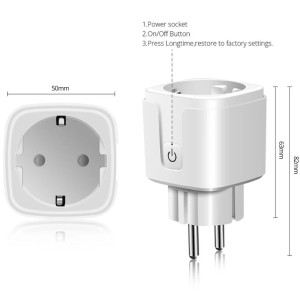 Priza inteligenta iUni PS1, 16A, WiFi, Monitorizare consum, Smart Life / Tuya APP, Compatibila Alexa/Google Assistant - Img 10